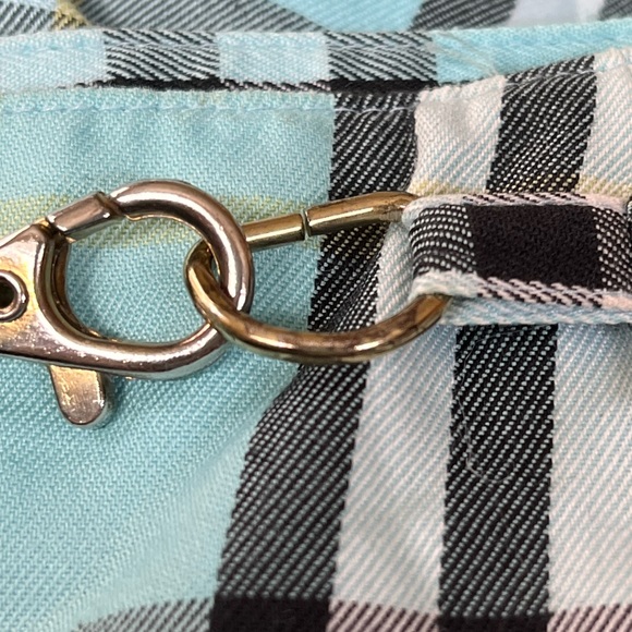 𝐁𝐮𝐫𝐛𝐞𝐫𝐫𝐲 Vintage Cotton Plaid Skirt Blue Size 6/Small - Picture 9 of 10